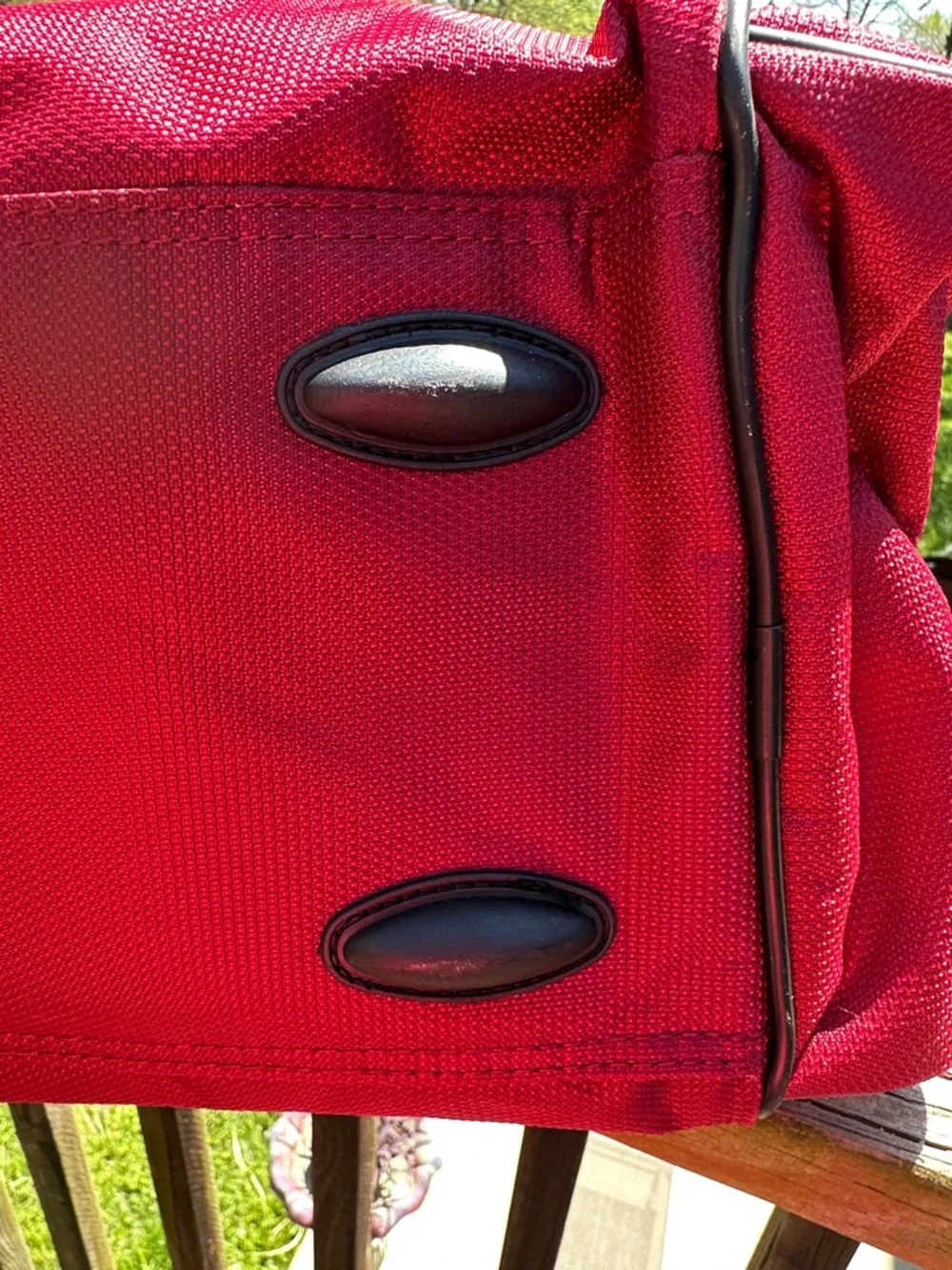 Samsonite Red and Black Travel Duffel Bag
